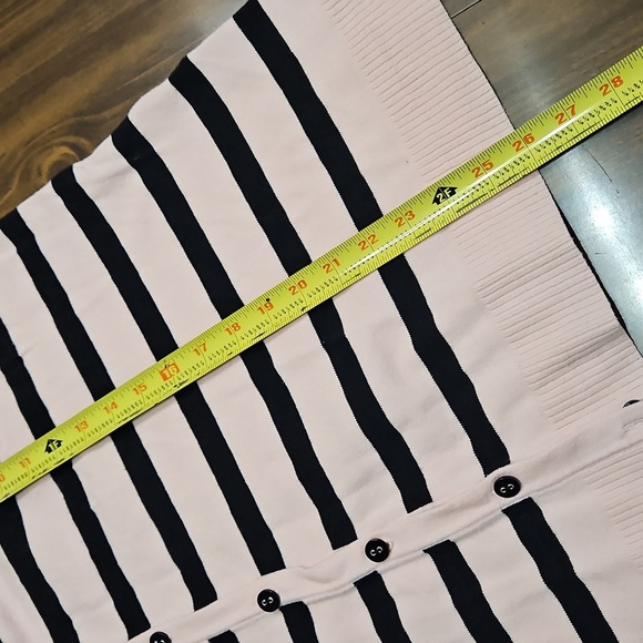 Pink and Black Striped Women's Sweater - Picture 5 of 10